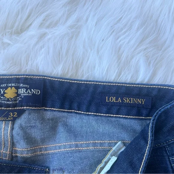 Lucky Brand Lola Skinny Jeans Size 14/32 - Picture 5 of 7